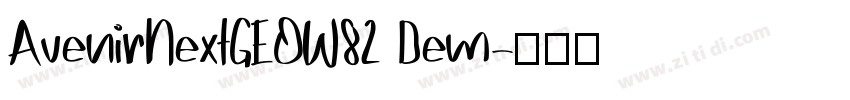 AvenirNextGEOW82 Dem字体转换